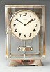 Nickel Art Deco Atmos clock, high model, J. L. Reutter no 3043, France ca. 1930